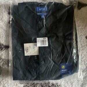 Apt. 9 Men's Black Button Down Dress Shirt NWT